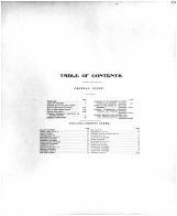 Table of Contents, Pulaski County 1907